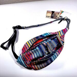 Kavu Mini Multicolor Striped Crossbody Bag